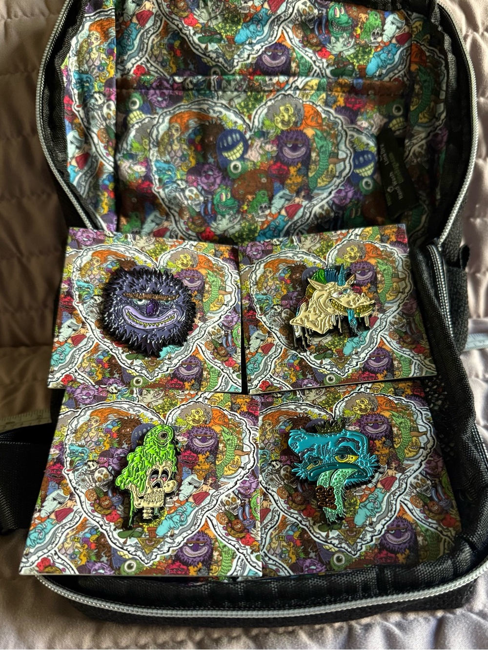 Vincent Gordon x Dimebags - Artist Collaboration Tab Bag in Black